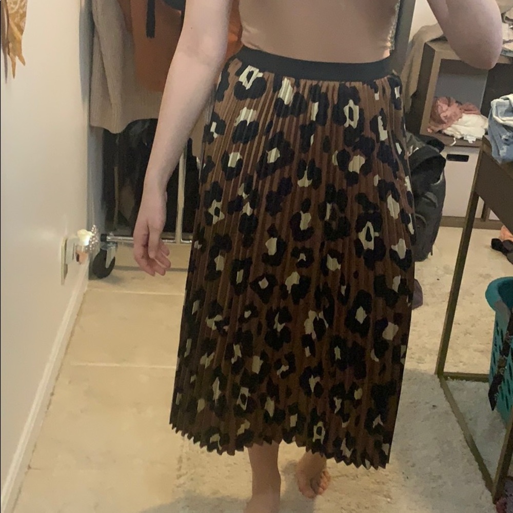 Cheetah midi skirt